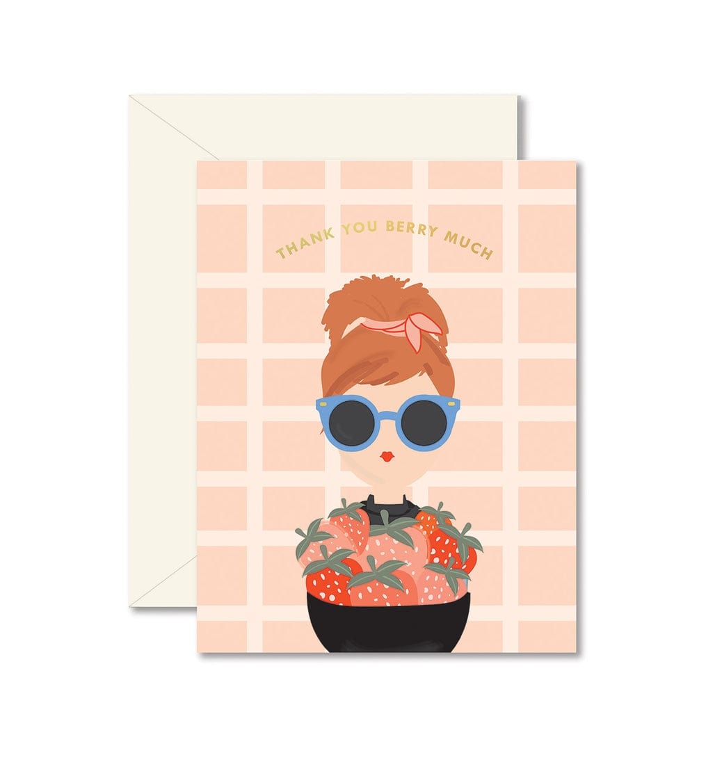 Ginger P Designs Thank You Berry Much Greeting Card - Little Miss Muffin Children & Home