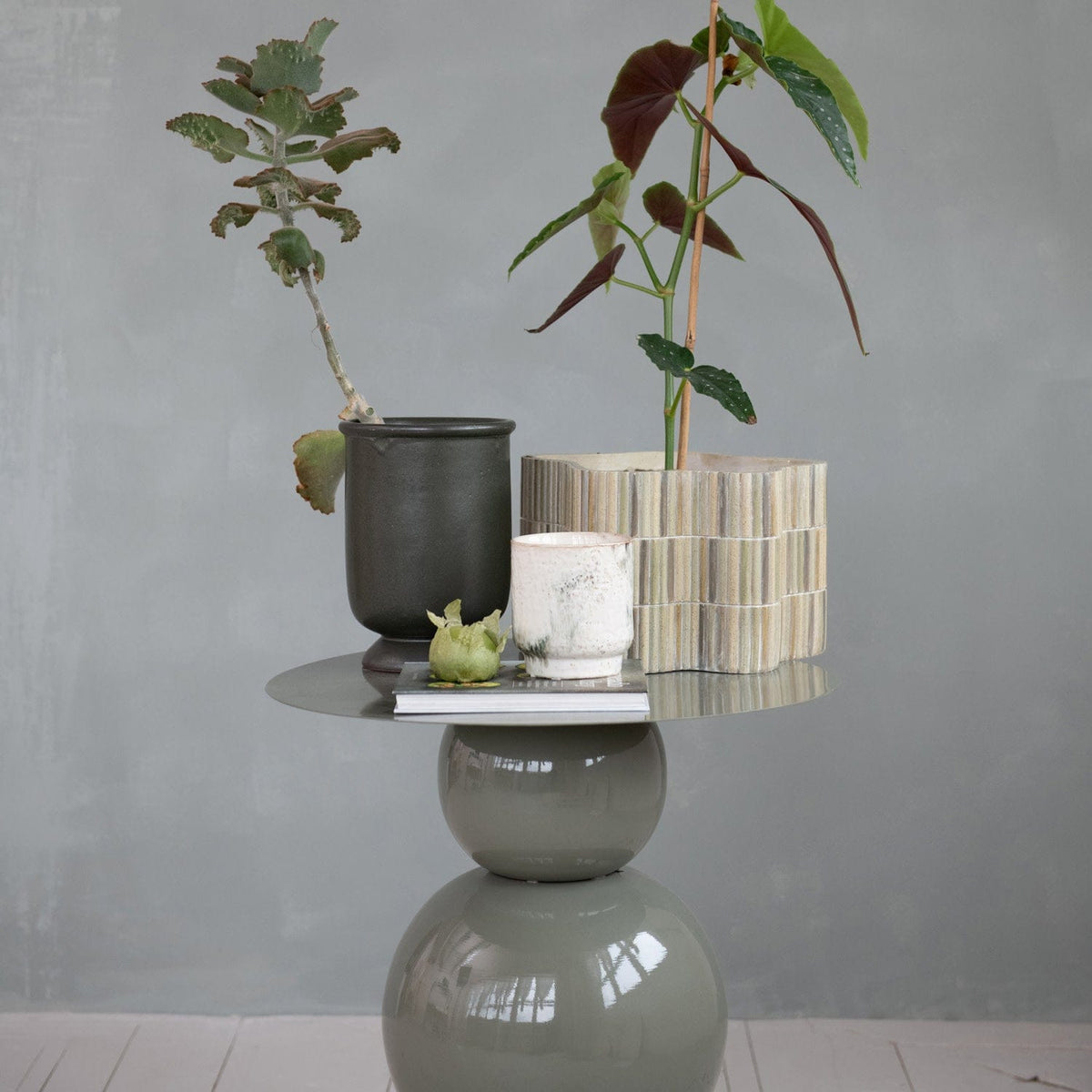 Composite Resin Planter with Mosaic Design