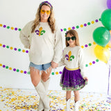 Sweet Wink Mardi Gras Fleur De Lis Sweatshirt