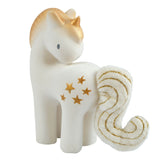 Tikiri Toys Tikiri Toys Shining Star Unicorn Natural Rubber Rattle with Crinkle Tail - Little Miss Muffin Children & Home