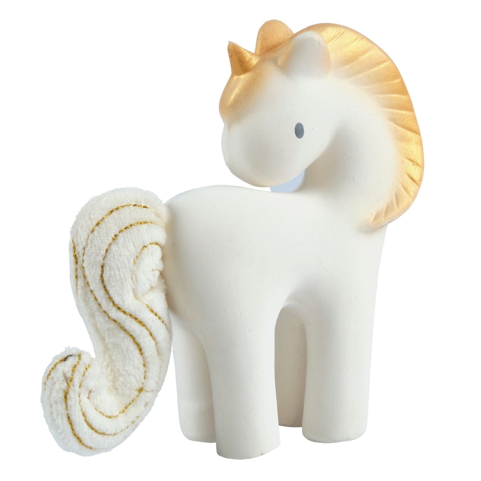 Tikiri Toys Tikiri Toys Shining Star Unicorn Natural Rubber Rattle with Crinkle Tail - Little Miss Muffin Children & Home