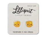 Lilliput Little Things Kawaii Waffle Earrings