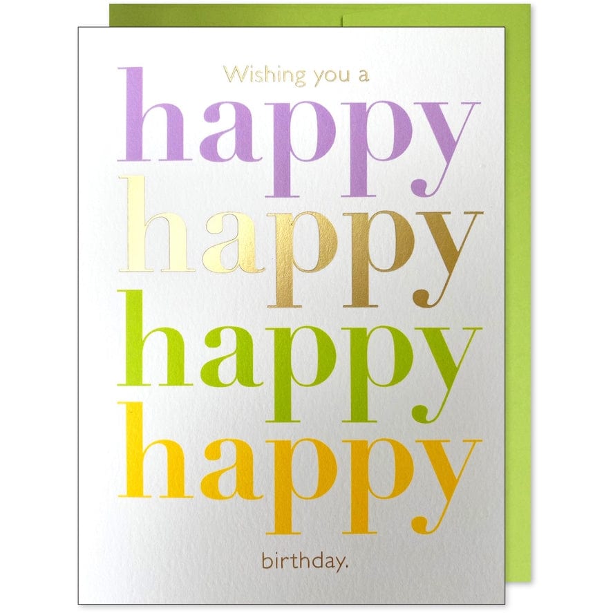 J.Falkner Cards J Falkner Happy Happy Colorful Birthday - Little Miss Muffin Children & Home