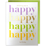 J.Falkner Cards J Falkner Happy Happy Colorful Birthday - Little Miss Muffin Children & Home