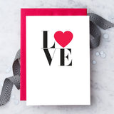 Design with Heart Design with Heart "Love" Greeting Card - Little Miss Muffin Children & Home