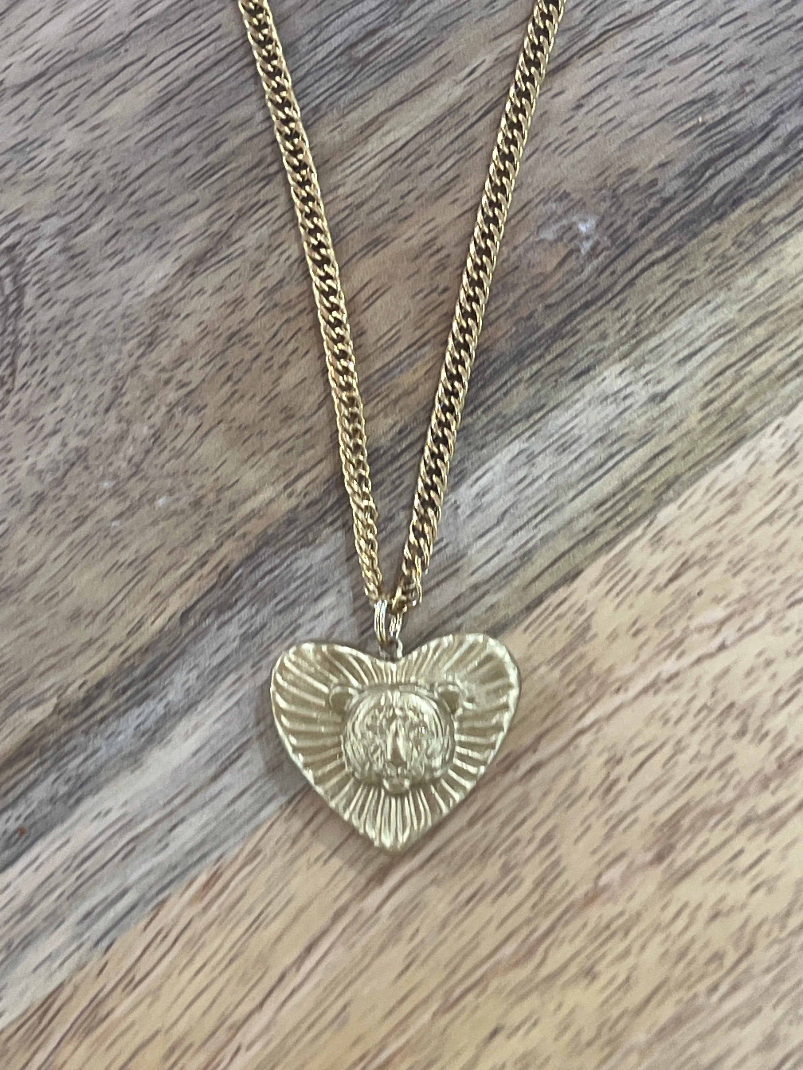 Carol Cassisa Carol Cassisa Couer de Tigre Chain Necklace (Tiger on Heart) - Little Miss Muffin Children & Home