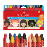 Faber Castell Faber Castell World Colors - 15ct Beeswax Crayons - Little Miss Muffin Children & Home