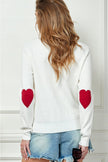 Cezele Cezele Heart Elbow Patch Knit Sweater - Little Miss Muffin Children & Home