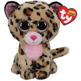 Ty Inc Beanie Boos Livvie the Brown and Pink Leopard 6" Plush