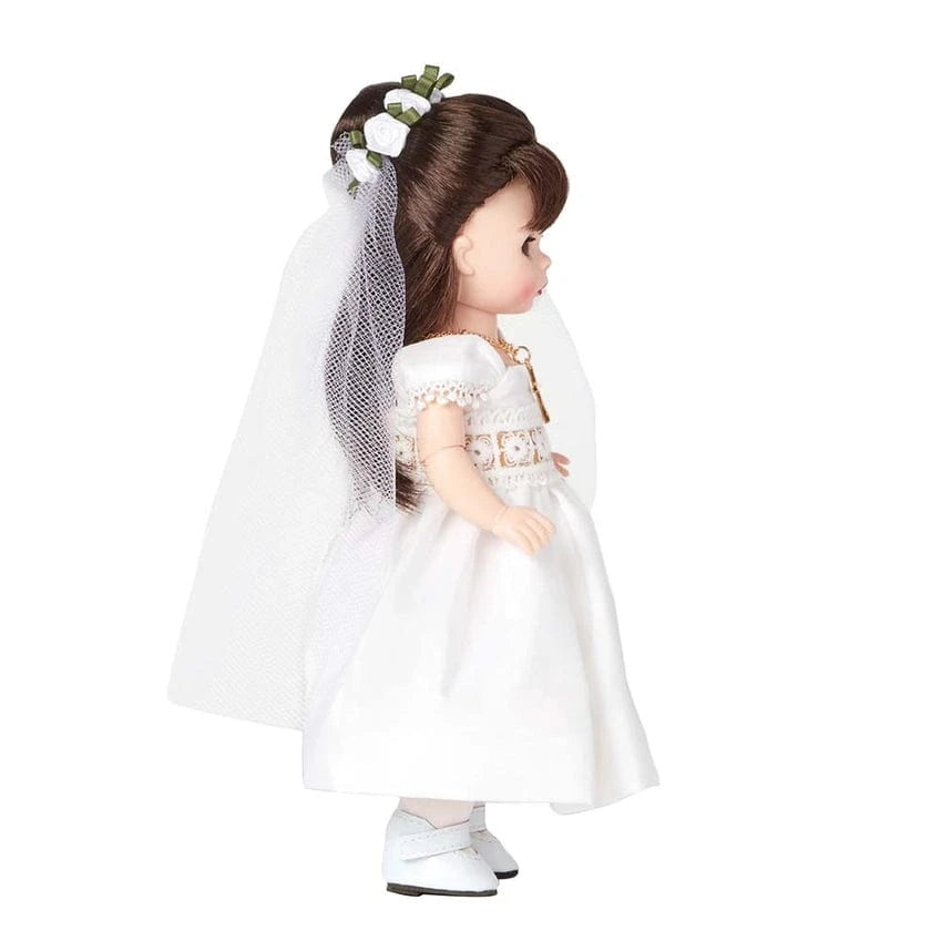 Madame Alexander Madame Alexander 8" First Communion Day Doll - Light Skin Tone/Brown Eyes/Brunette Hair - Little Miss Muffin Children & Home