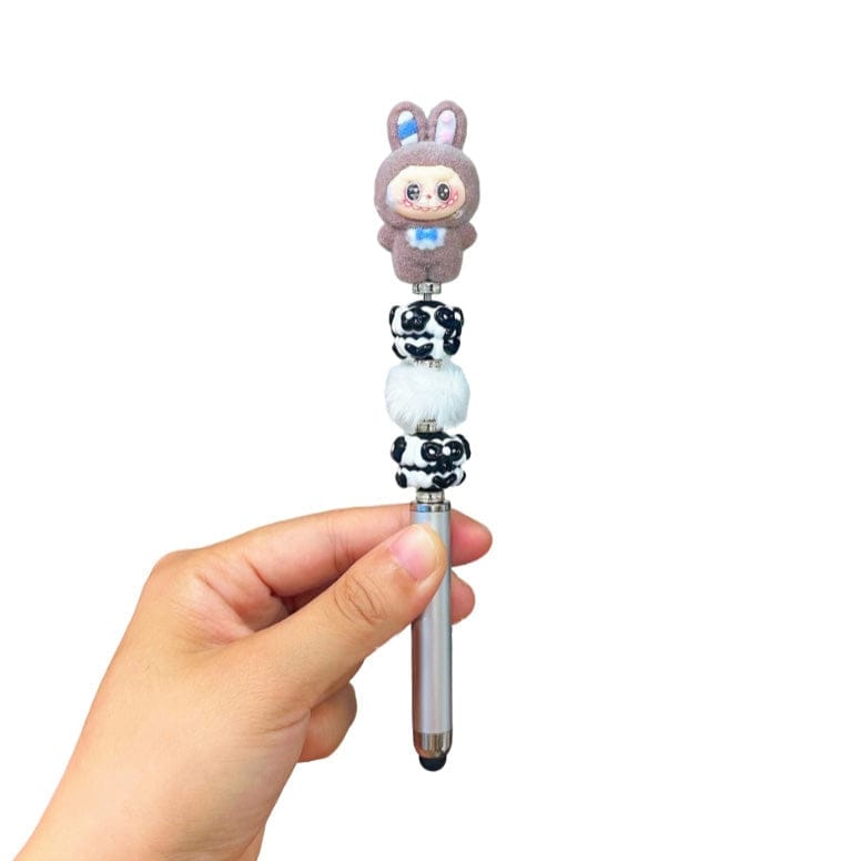 Auraquise Flocking Labubu Cartoon Decorative Ballpoint Pen, 8 Available Colors - Little Miss Muffin Children & Home