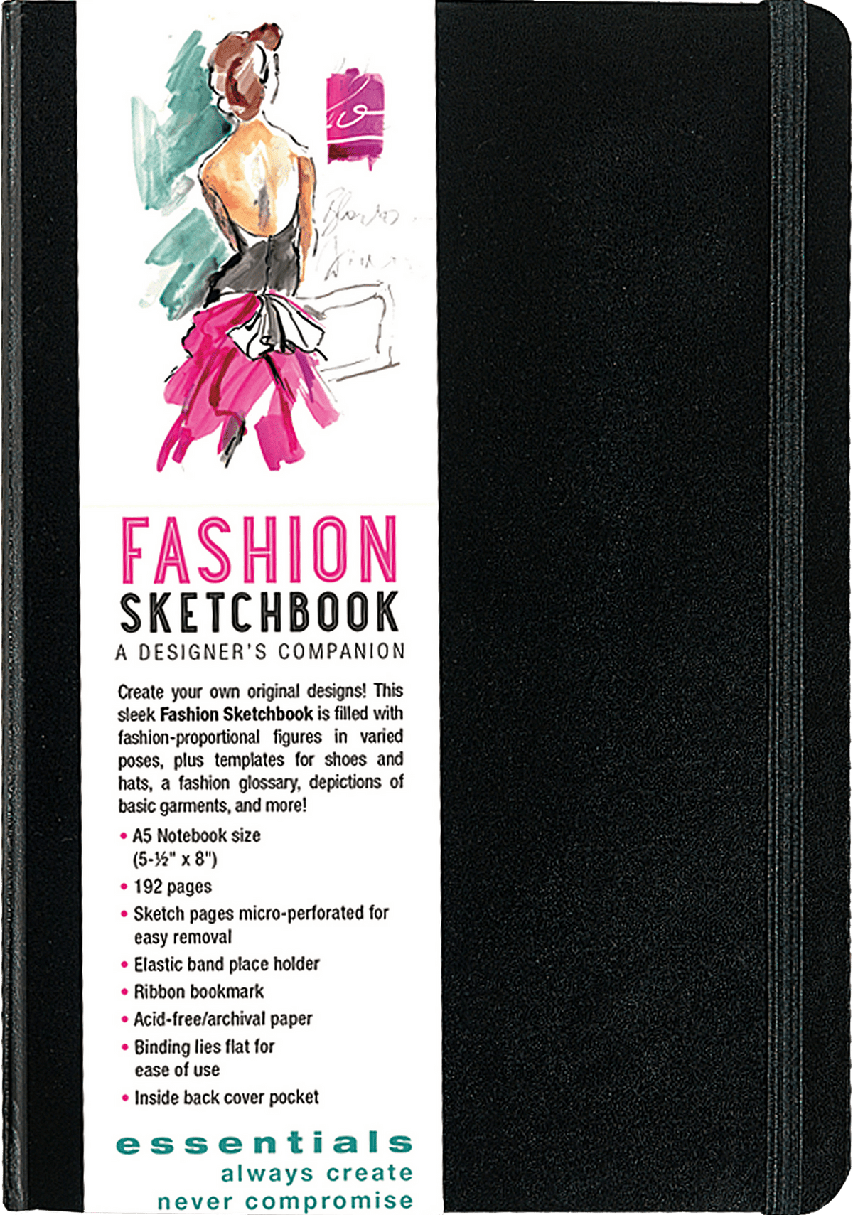 Peter Pauper Press Peter Pauper Press Essentials Fashion Sketchbook: A Designer's Companion - Little Miss Muffin Children & Home