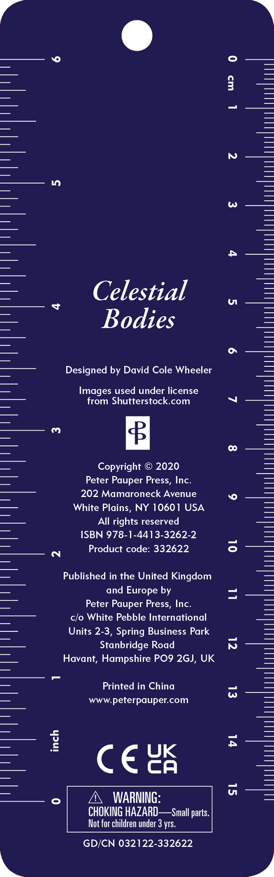 Peter Pauper Press Peter Pauper Press Celestial Bodies 3-D Bookmark - Little Miss Muffin Children & Home