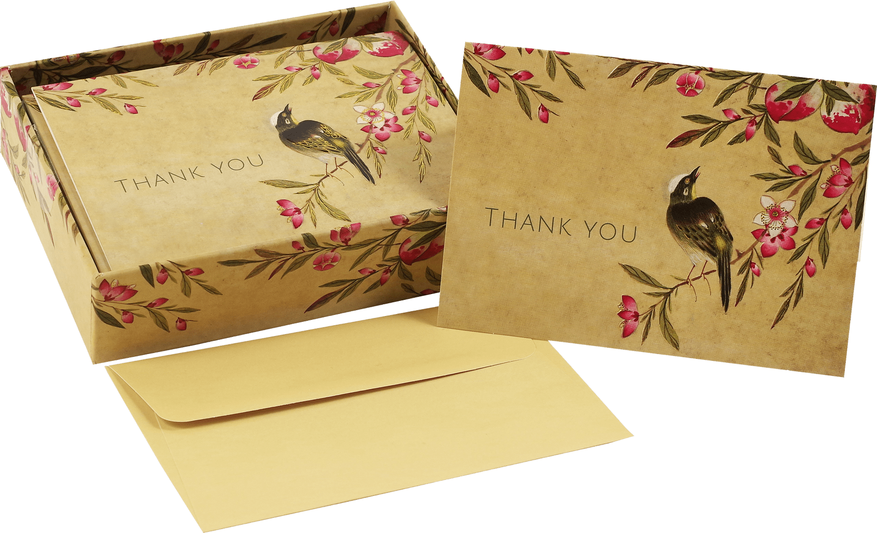 Peter Pauper Press Peter Pauper Press Peach Blossoms Thank You Notes - Little Miss Muffin Children & Home