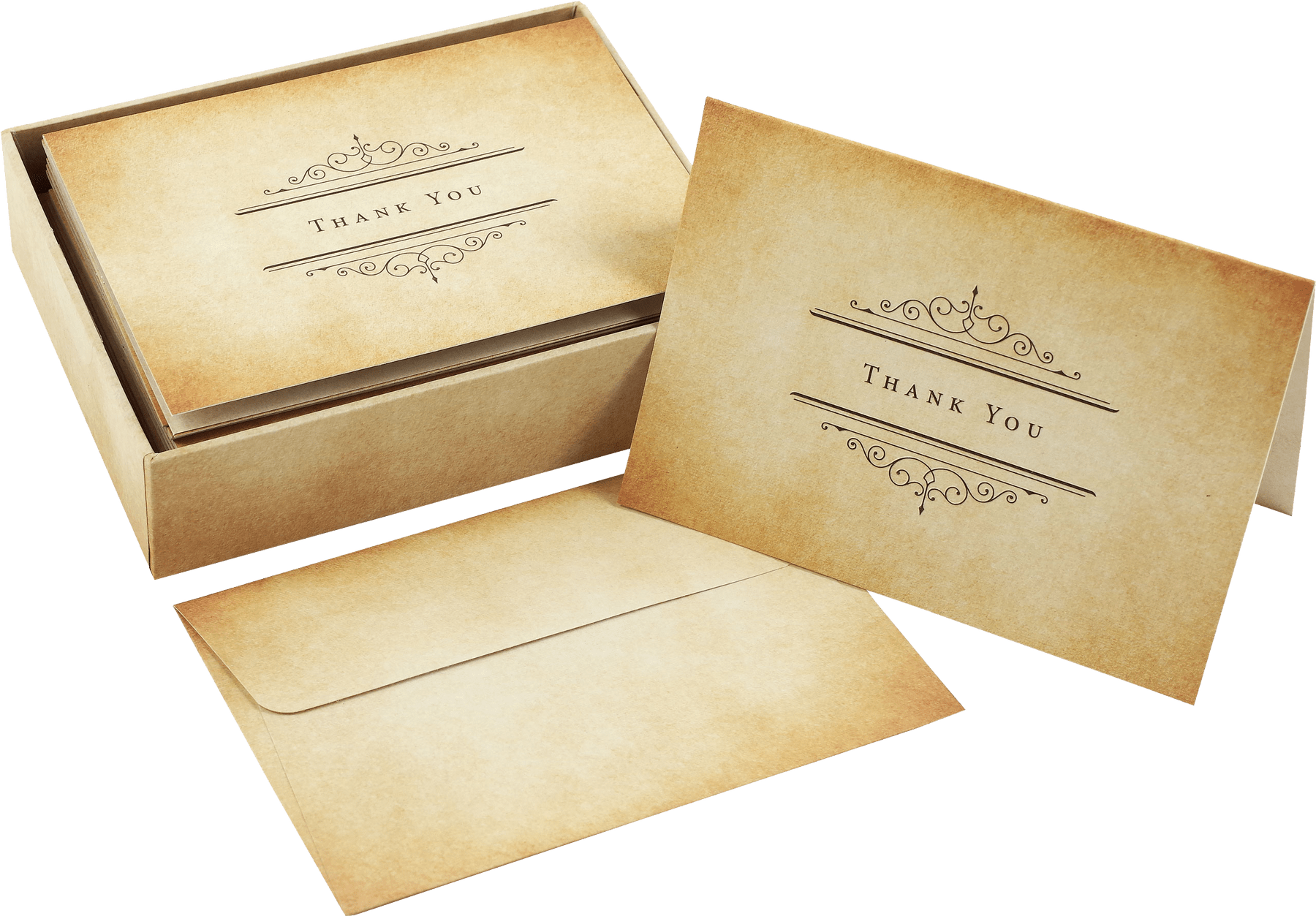 Peter Pauper Press Peter Pauper Press Vintage Parchment Thank You Cards - Little Miss Muffin Children & Home