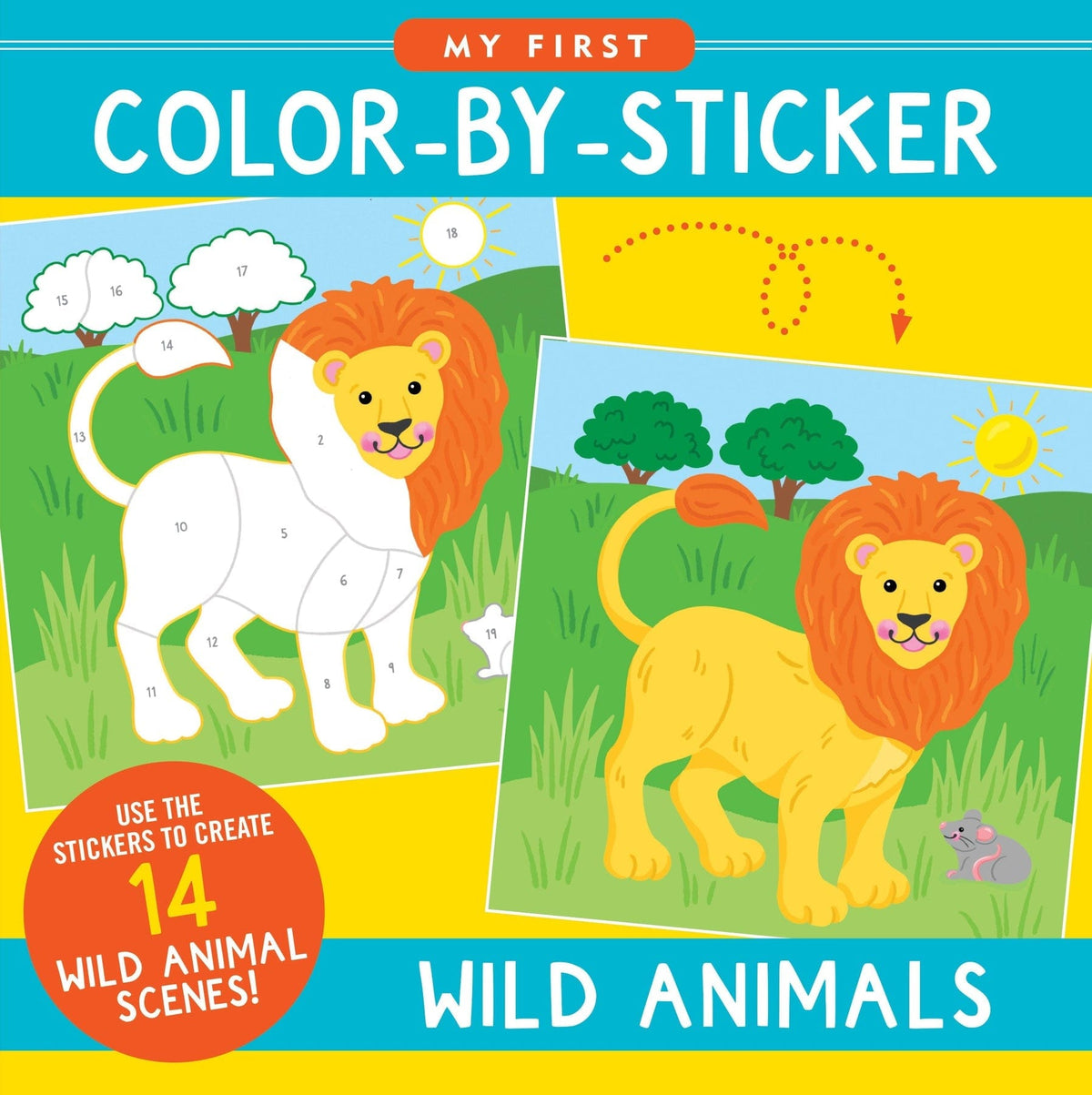 Peter Pauper Press Peter Pauper Press My First Color-by-Sticker Book - Wild Animals - Little Miss Muffin Children & Home