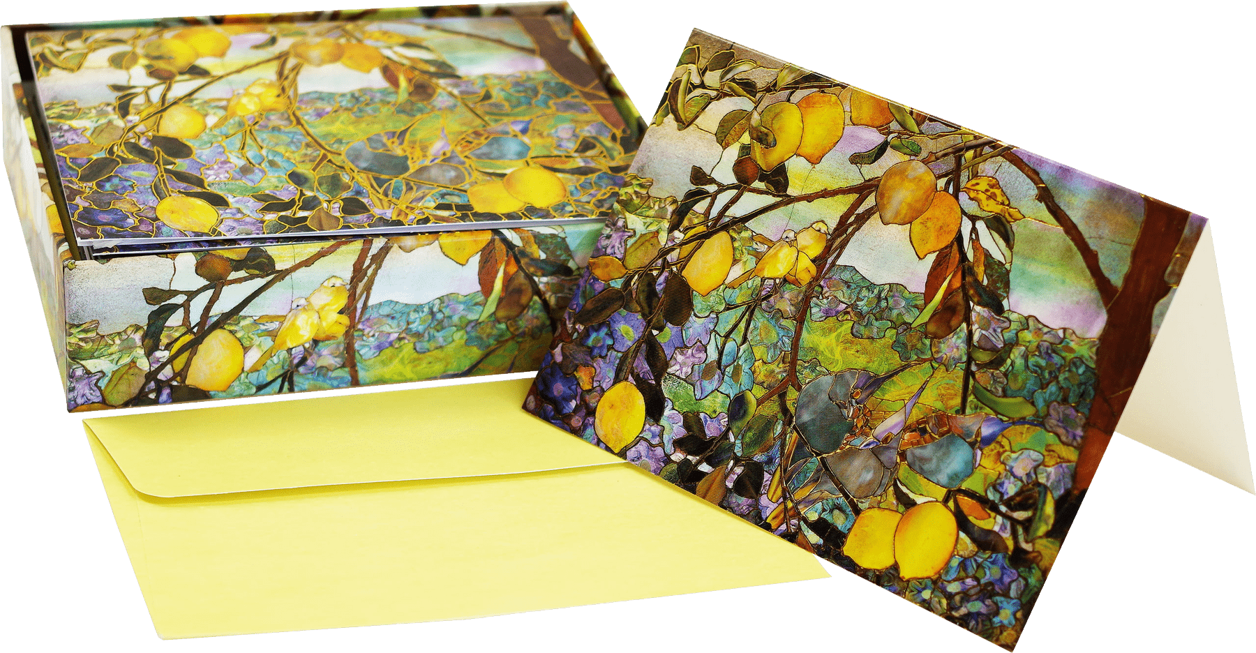 Peter Pauper Press Peter Pauper Press Tiffany Lemon Tree Note Cards - Little Miss Muffin Children & Home