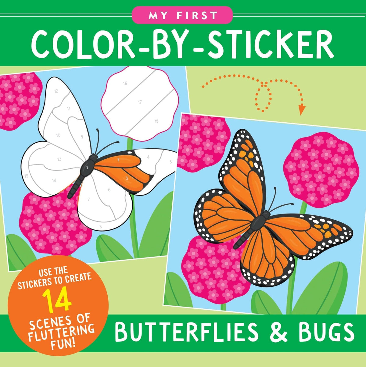 Peter Pauper Press Peter Pauper Press My First Color-By-Sticker Book - Butterflies & Bugs - Little Miss Muffin Children & Home