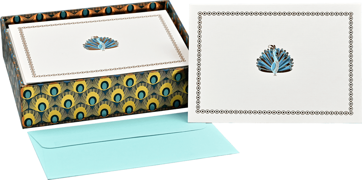 Peter Pauper Press Peter Pauper Press Peacock Note Cards - Little Miss Muffin Children & Home