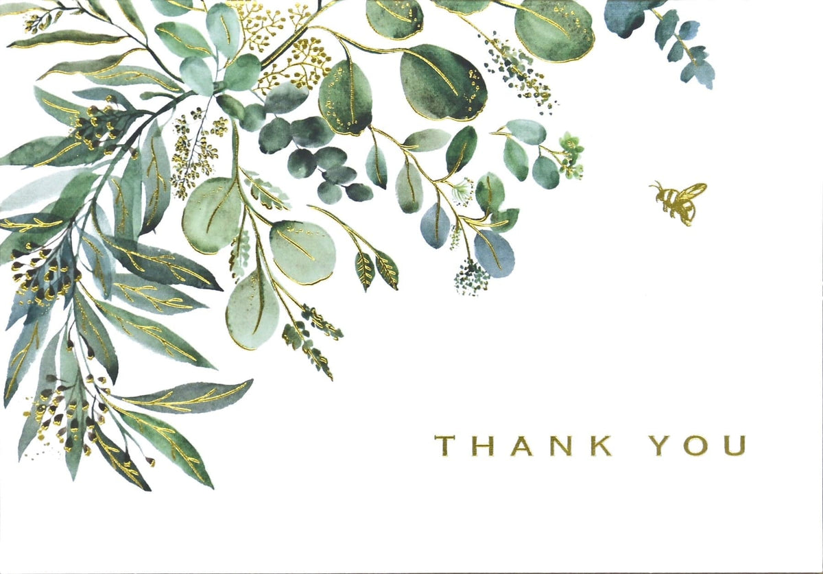 Peter Pauper Press Peter Pauper Press Eucalyptus Thank You Note Cards - Little Miss Muffin Children & Home