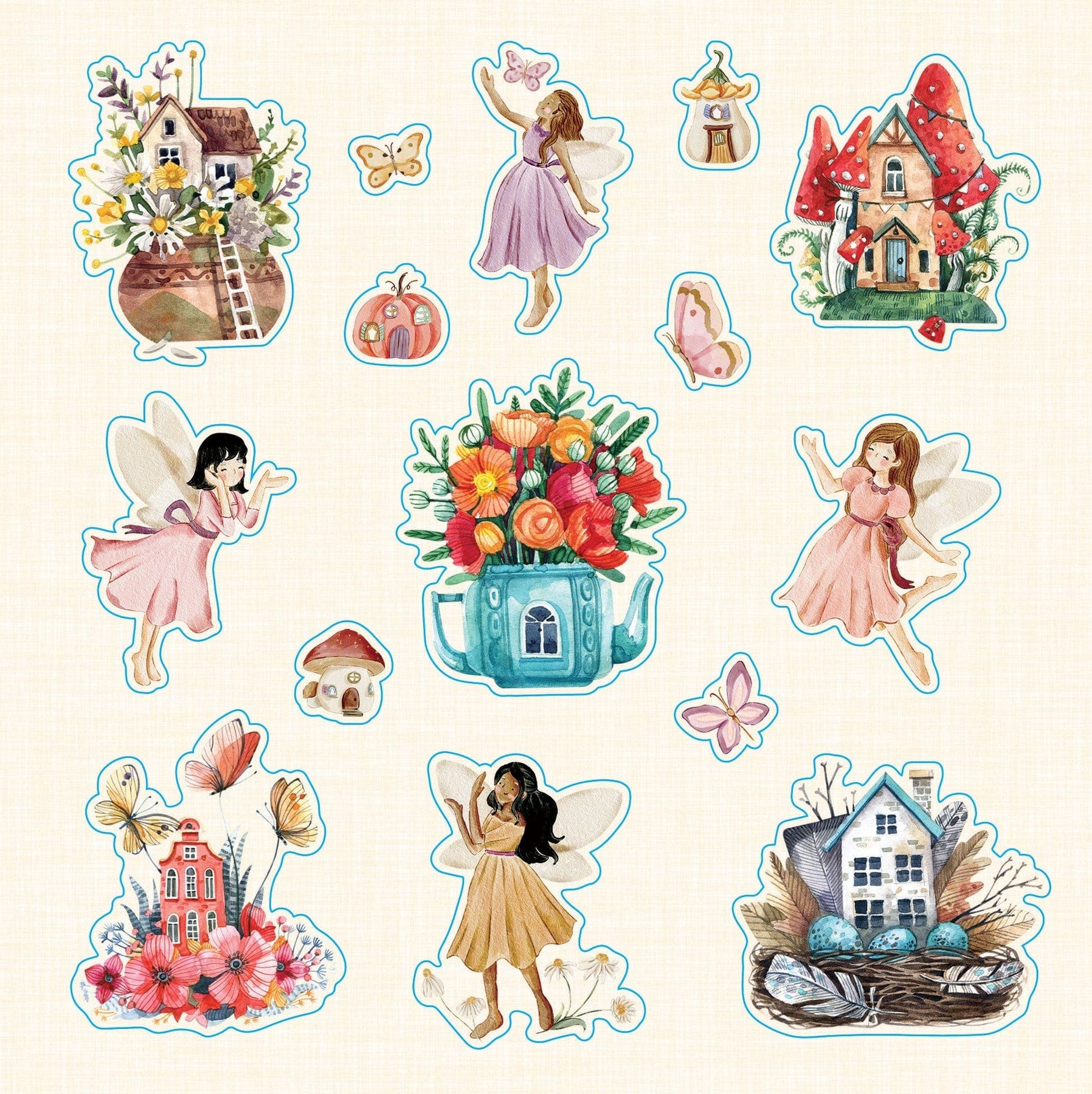Peter Pauper Press Peter Pauper Press Faerie Kingdom Sticker Book - Little Miss Muffin Children & Home
