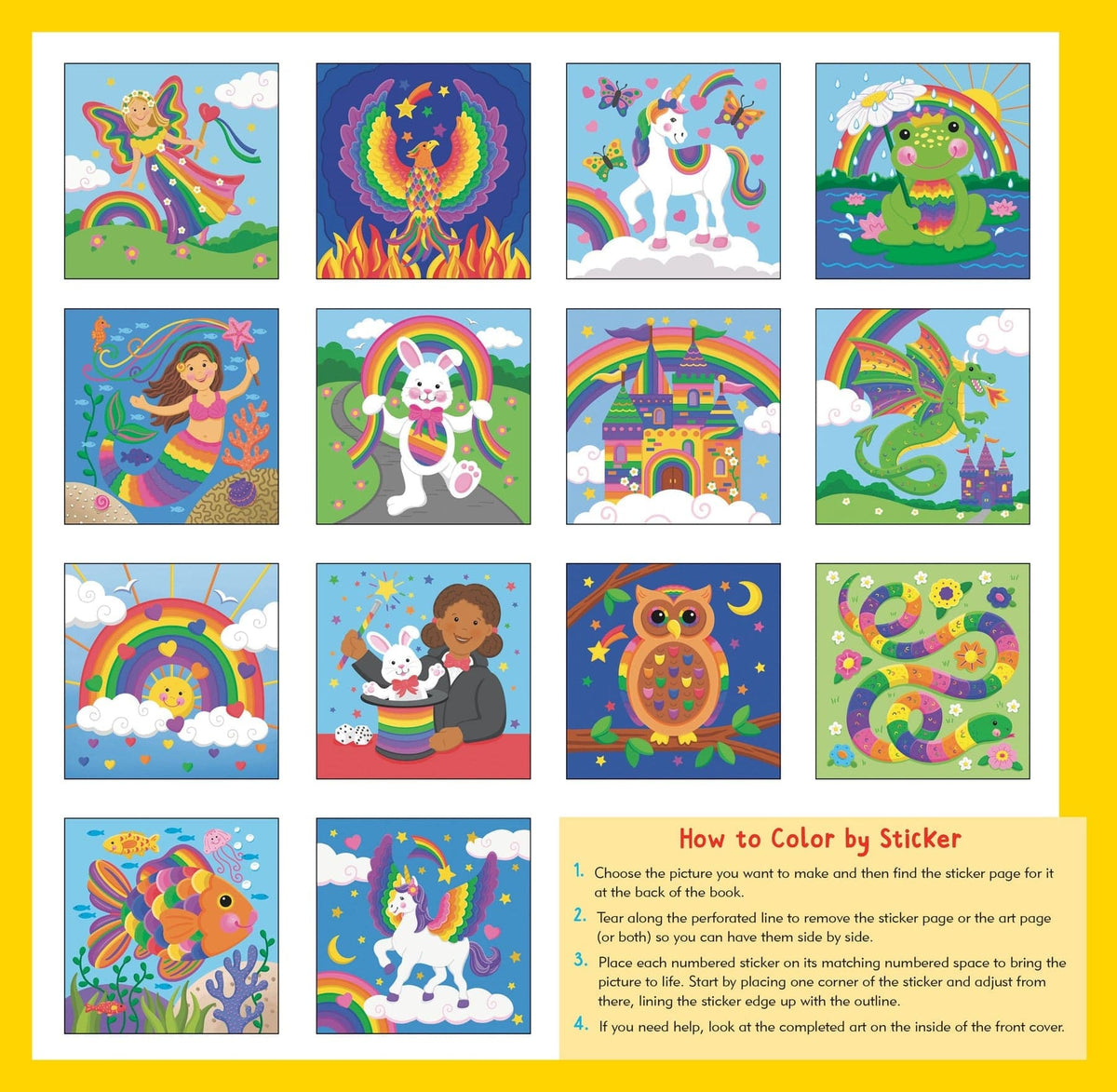 Peter Pauper Press Peter Pauper Press My First Color-By-Sticker Book - Rainbow Magic - Little Miss Muffin Children & Home