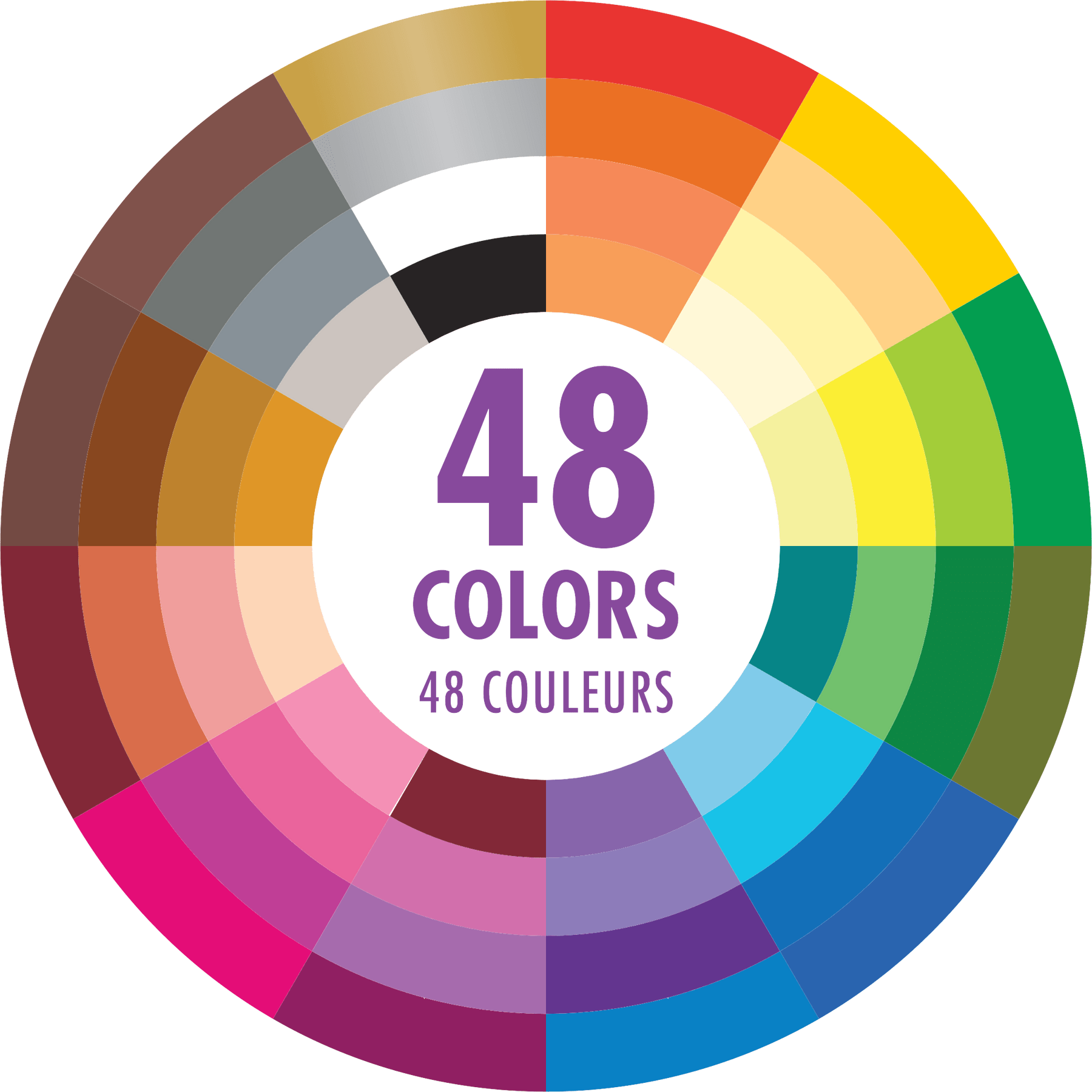 Peter Pauper Press Peter Pauper Press Studio Series Colored Pencils (Set of 48) - Little Miss Muffin Children & Home