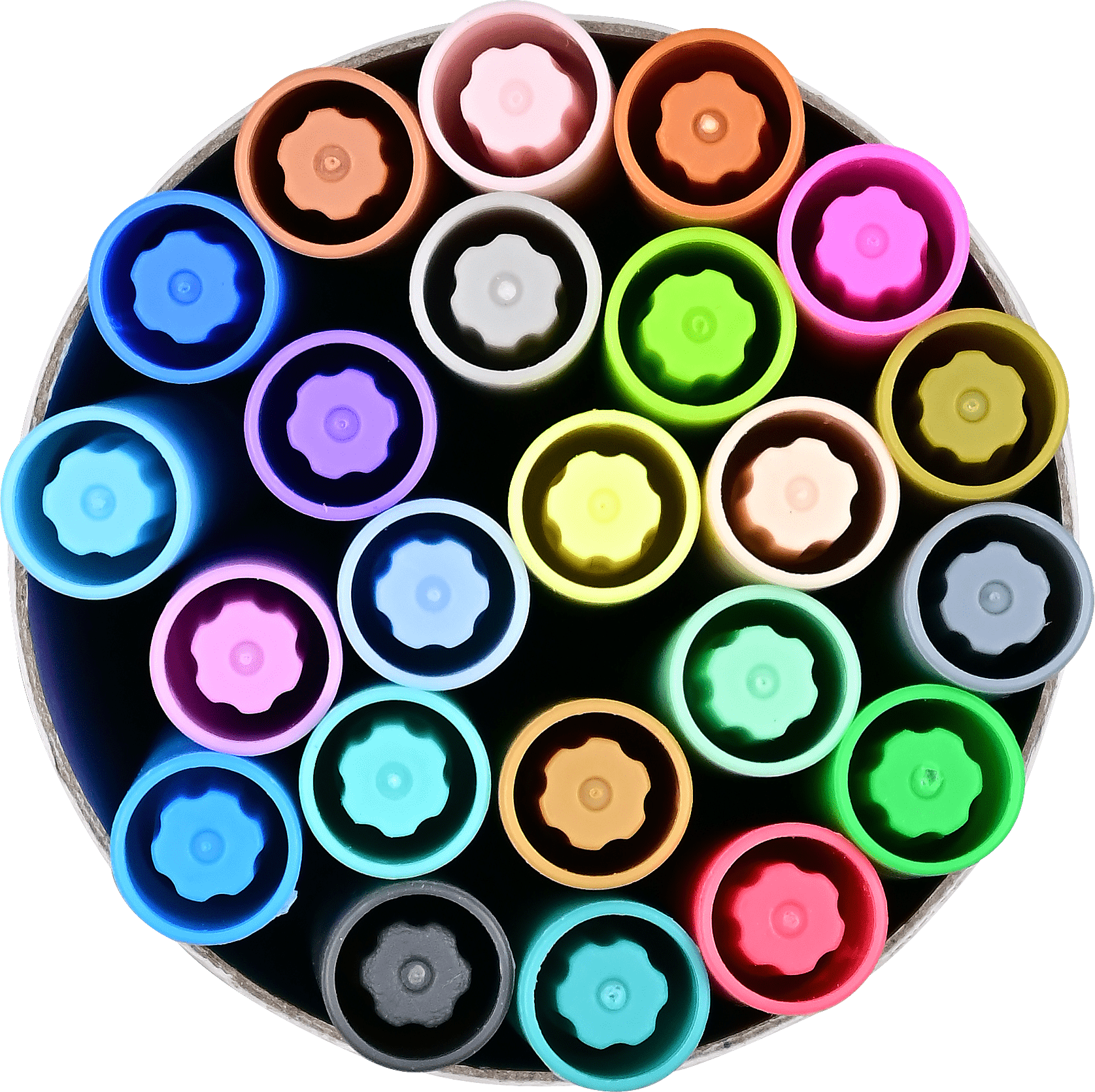 Peter Pauper Press Peter Pauper Press Studio Series Dual-Tip Pastel Markers (Set of 24) - Little Miss Muffin Children & Home