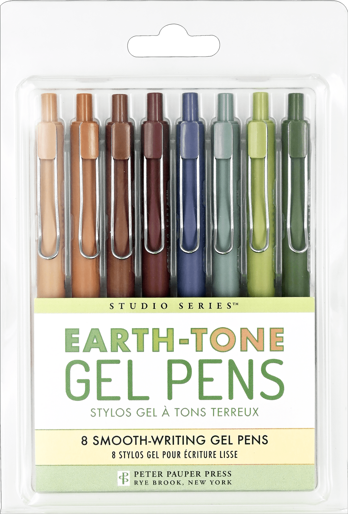Peter Pauper Press Peter Pauper Press Earth-Tone Smooth Writing Gel Pens (Set of 8) - Little Miss Muffin Children & Home