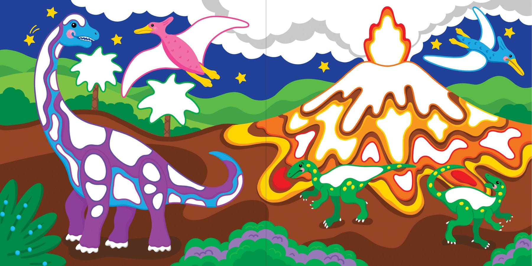 Peter Pauper Press Peter Pauper Press Color-By-Dots Sticker Book - Dinosaurs - Little Miss Muffin Children & Home