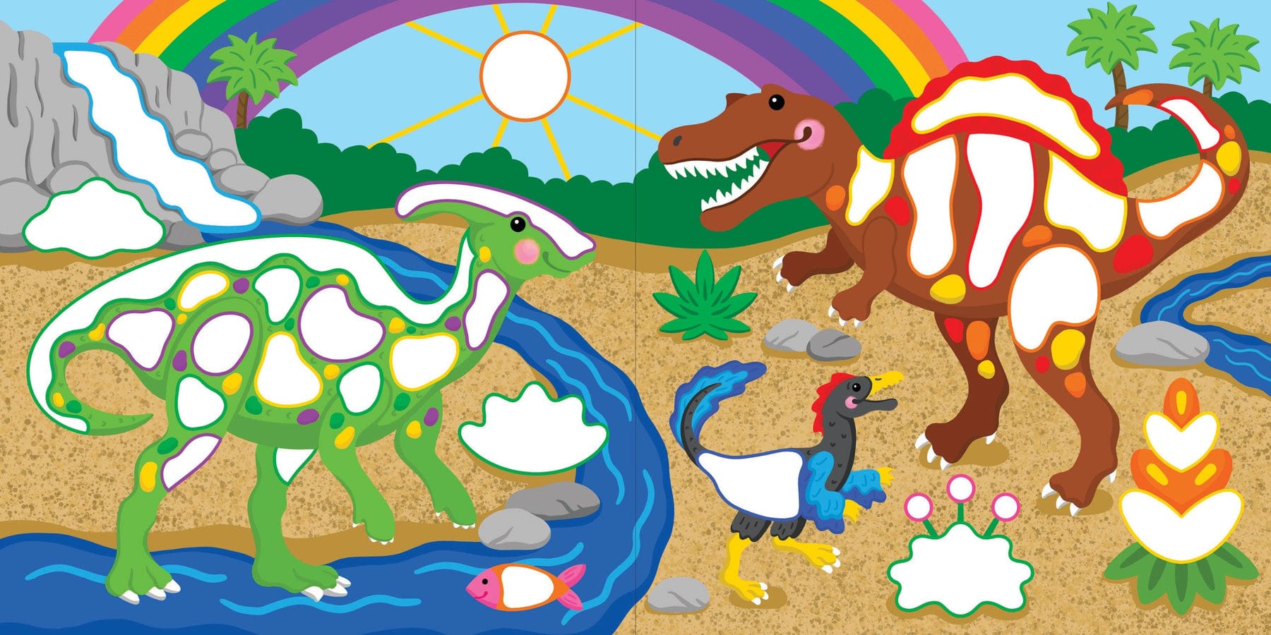 Peter Pauper Press Peter Pauper Press Color-By-Dots Sticker Book - Dinosaurs - Little Miss Muffin Children & Home