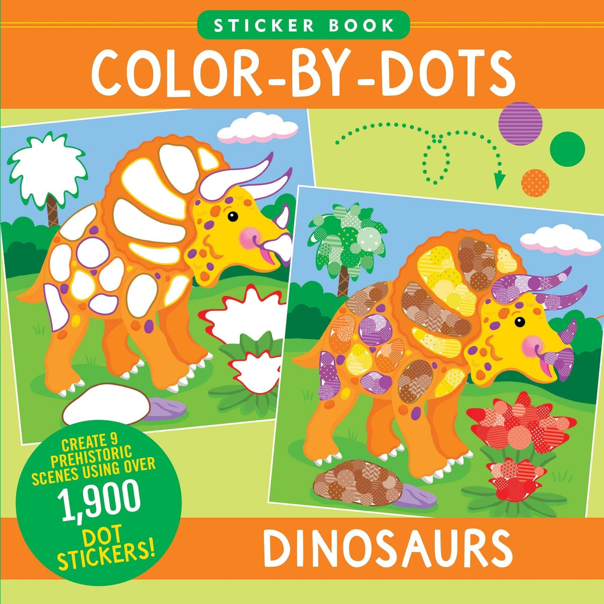 Peter Pauper Press Peter Pauper Press Color-By-Dots Sticker Book - Dinosaurs - Little Miss Muffin Children & Home