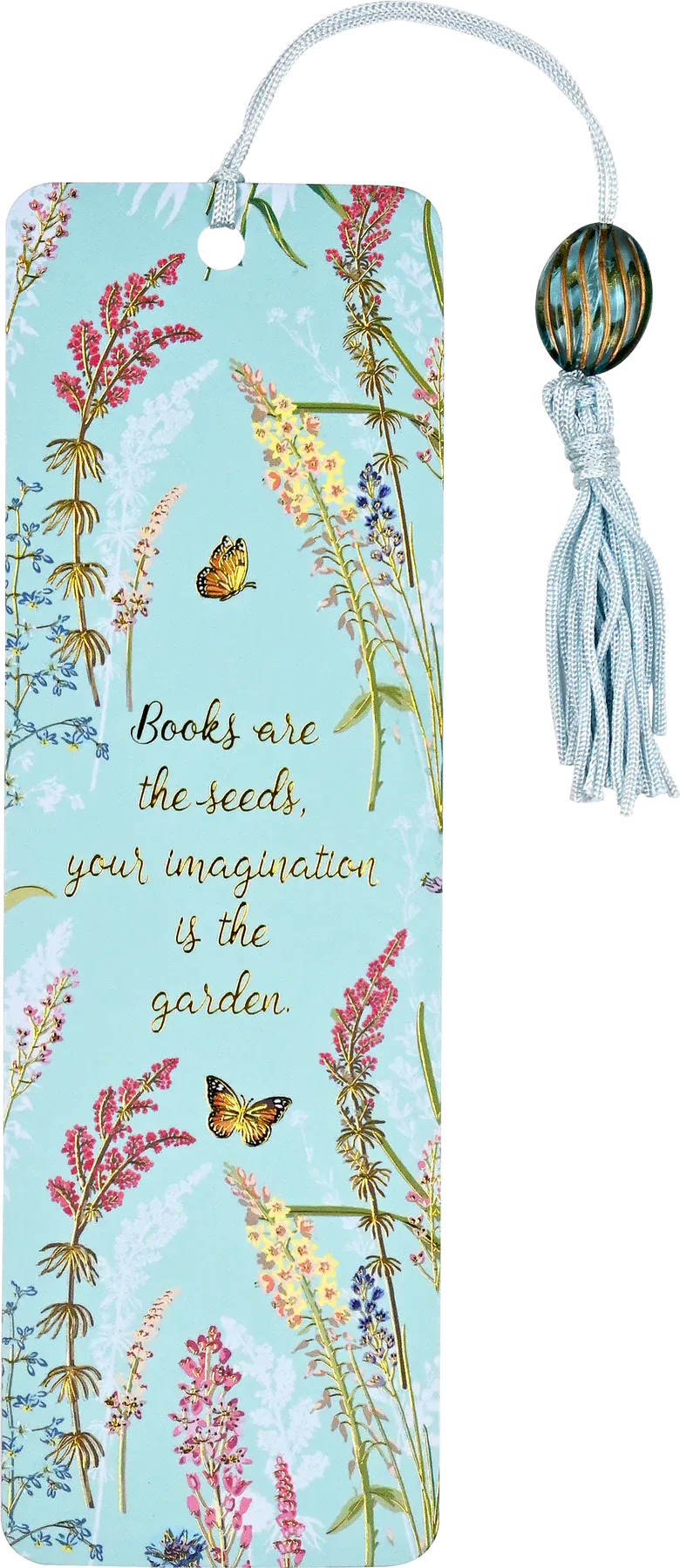 Blooms & Butterflies Beaded Bookmark