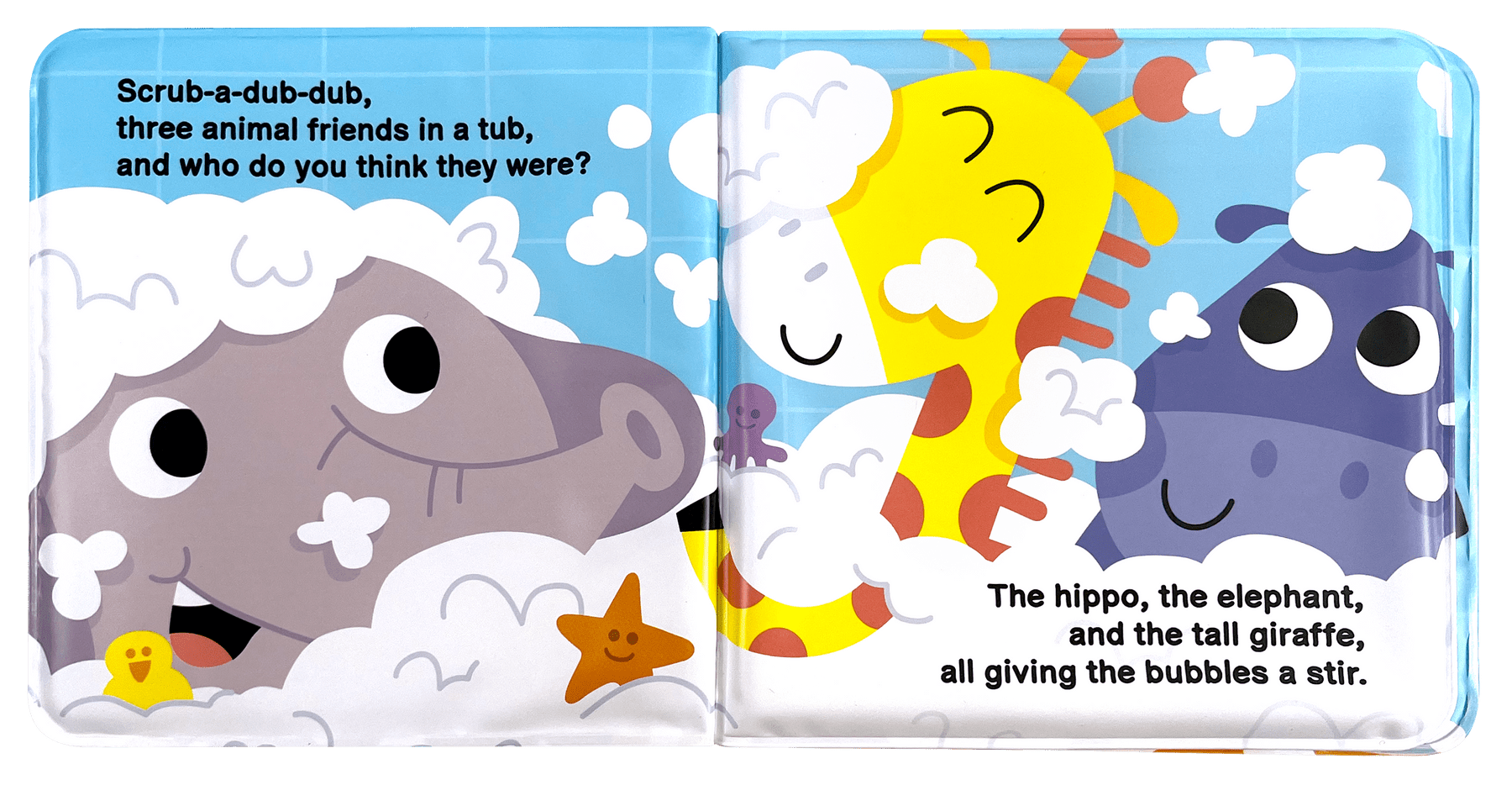 Little Hippo Books Scrub-A-Dub in the Tub - Jungle Friends - Little Miss Muffin Children & Home