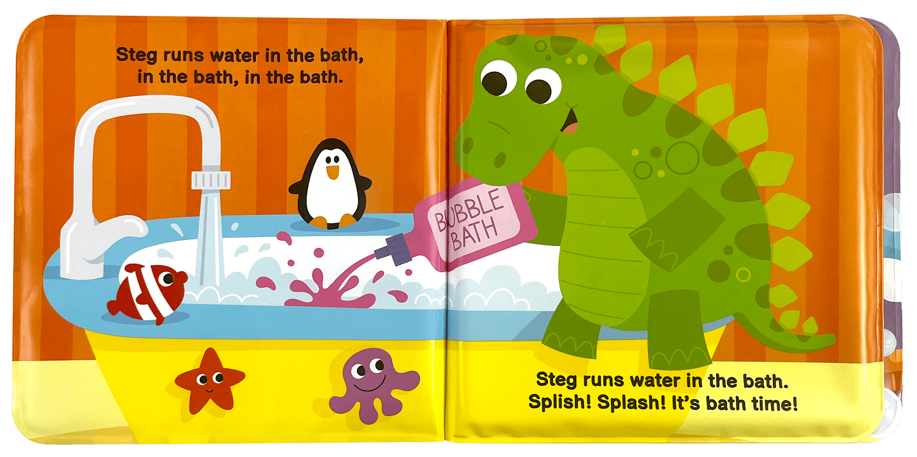 Little Hippo Books Splish! Splash! Bath! - Dino Friends - Little Miss Muffin Children & Home