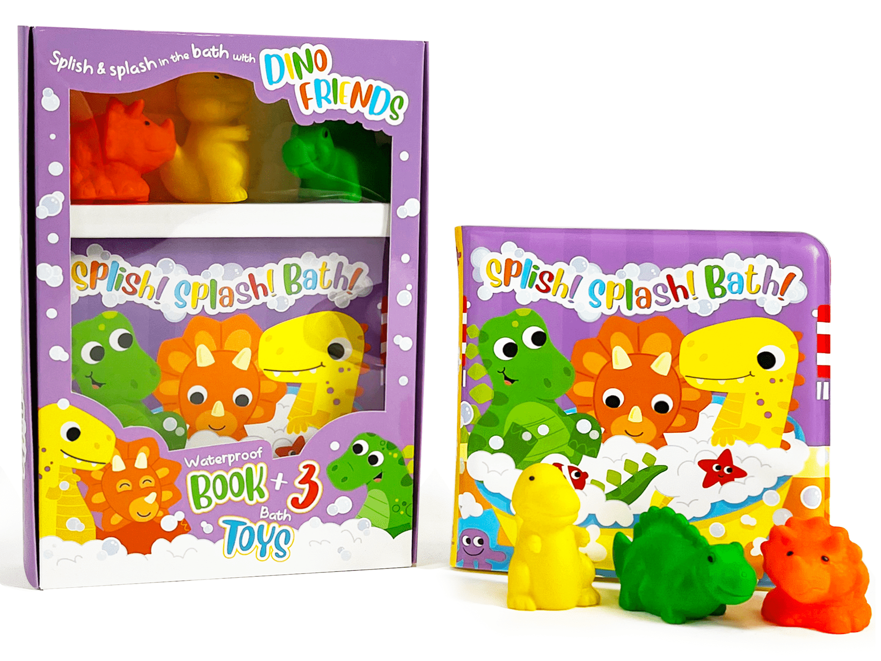Little Hippo Books Splish! Splash! Bath! - Dino Friends - Little Miss Muffin Children & Home