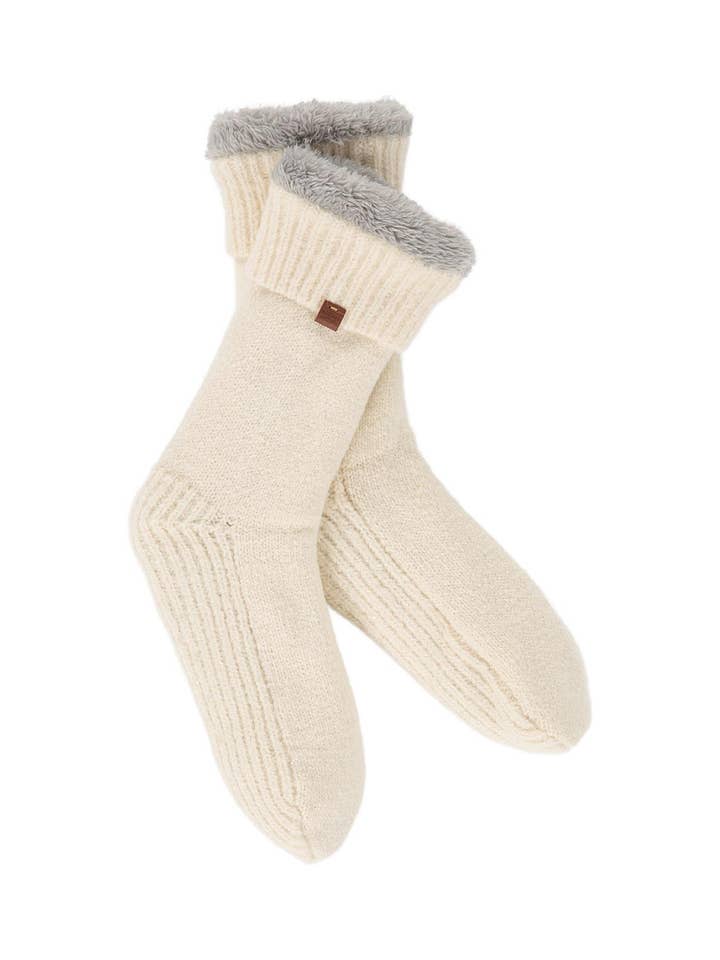 Chunky Slippers with Lining Linen