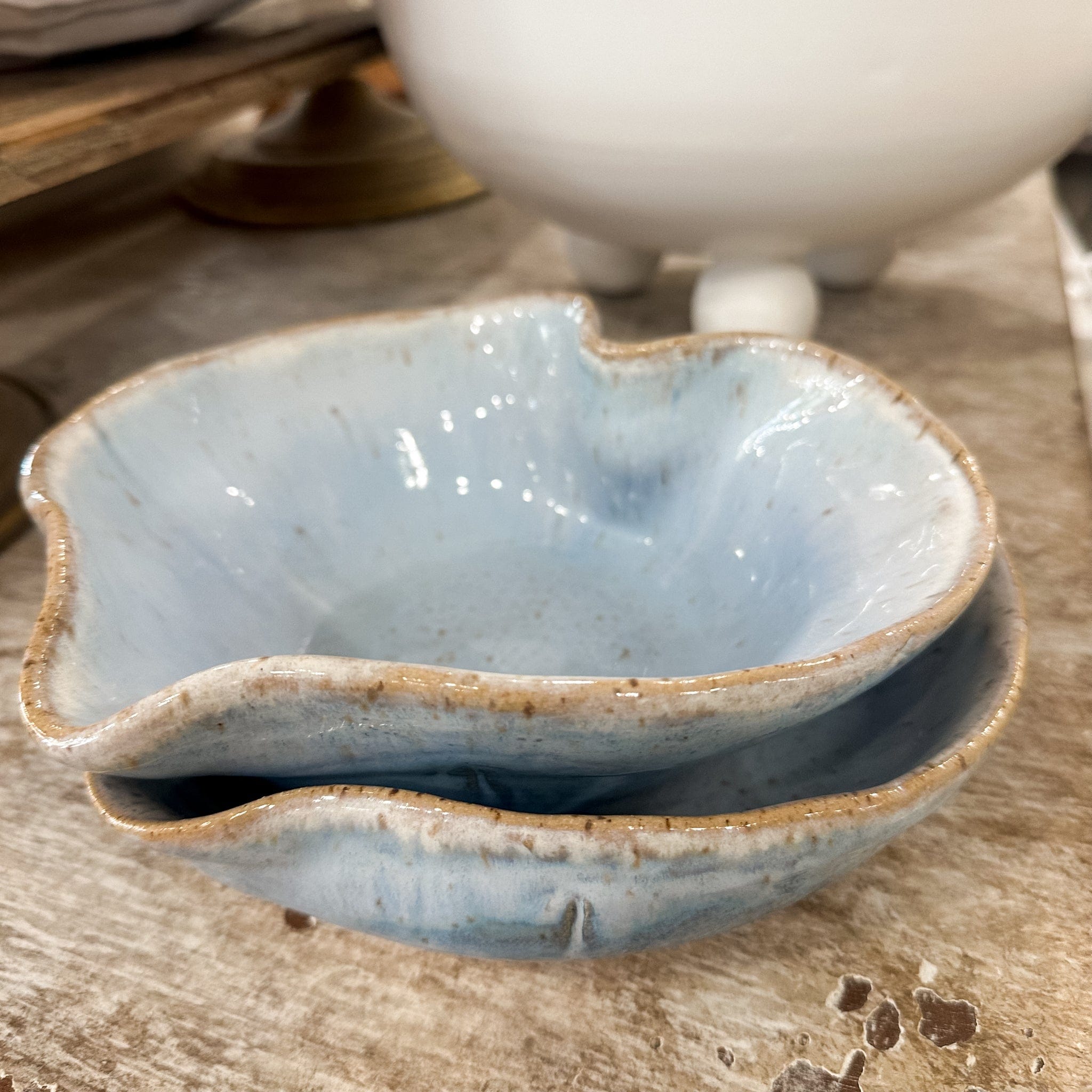 Wisteria Nesting Heart Bowl, Available in 2 Sizes