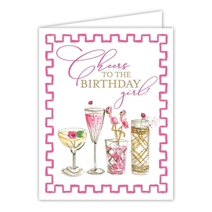 RosanneBeck Collections Cheers to the Birthday Girl Greeting Card - Little Miss Muffin Children & Home