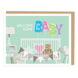 Apartment 2 Cards Welcome Home New Baby Greeting Card