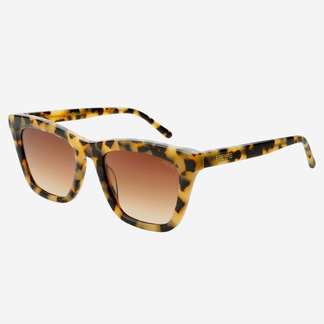 Freyrs Eyewear Lucy Acetate Womens Cat Eye Sunglasses in Milky Tortoise - Little Miss Muffin Children & Home