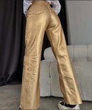 Miss Sparkling Metallic Bootcut Pants