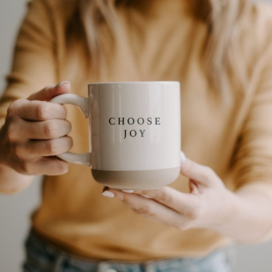 Sweet Water Decor Sweet Water Decor CM089 Choose Joy 14oz Stoneware Style Coffee Mug - Little Miss Muffin Children & Home