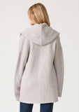 Lovestitch Mid-Length Oversized Long Sleeve Hooded Coatigan,, Heather Grey