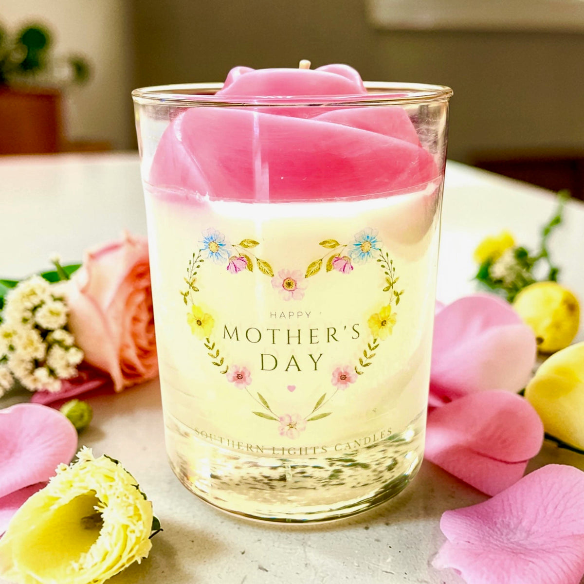 Pink Rose Mother's Day Mediterranean Fig Candle