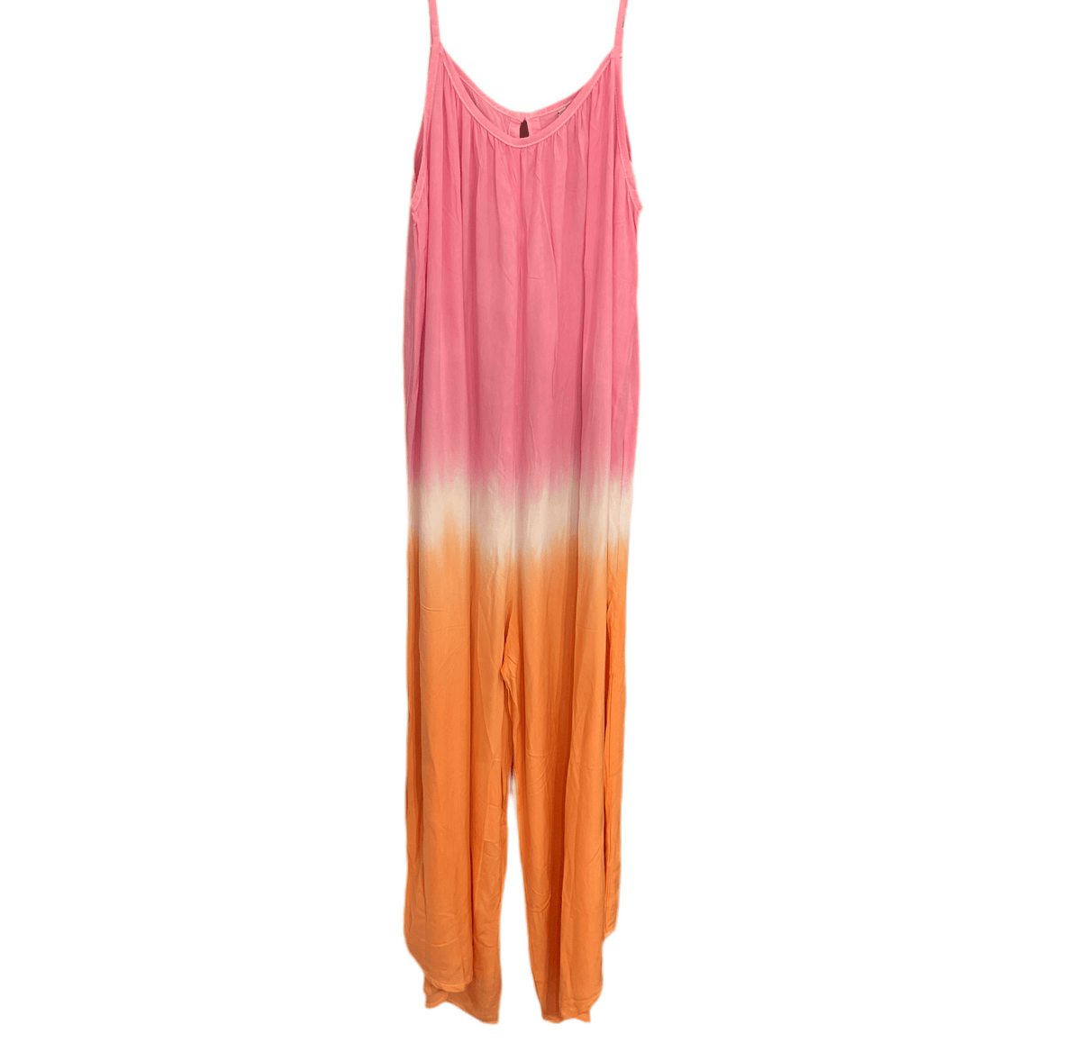 Joyous and Free Joyous and Free Cove Romper in Dip Dye Pink Orange - Little Miss Muffin Children & Home