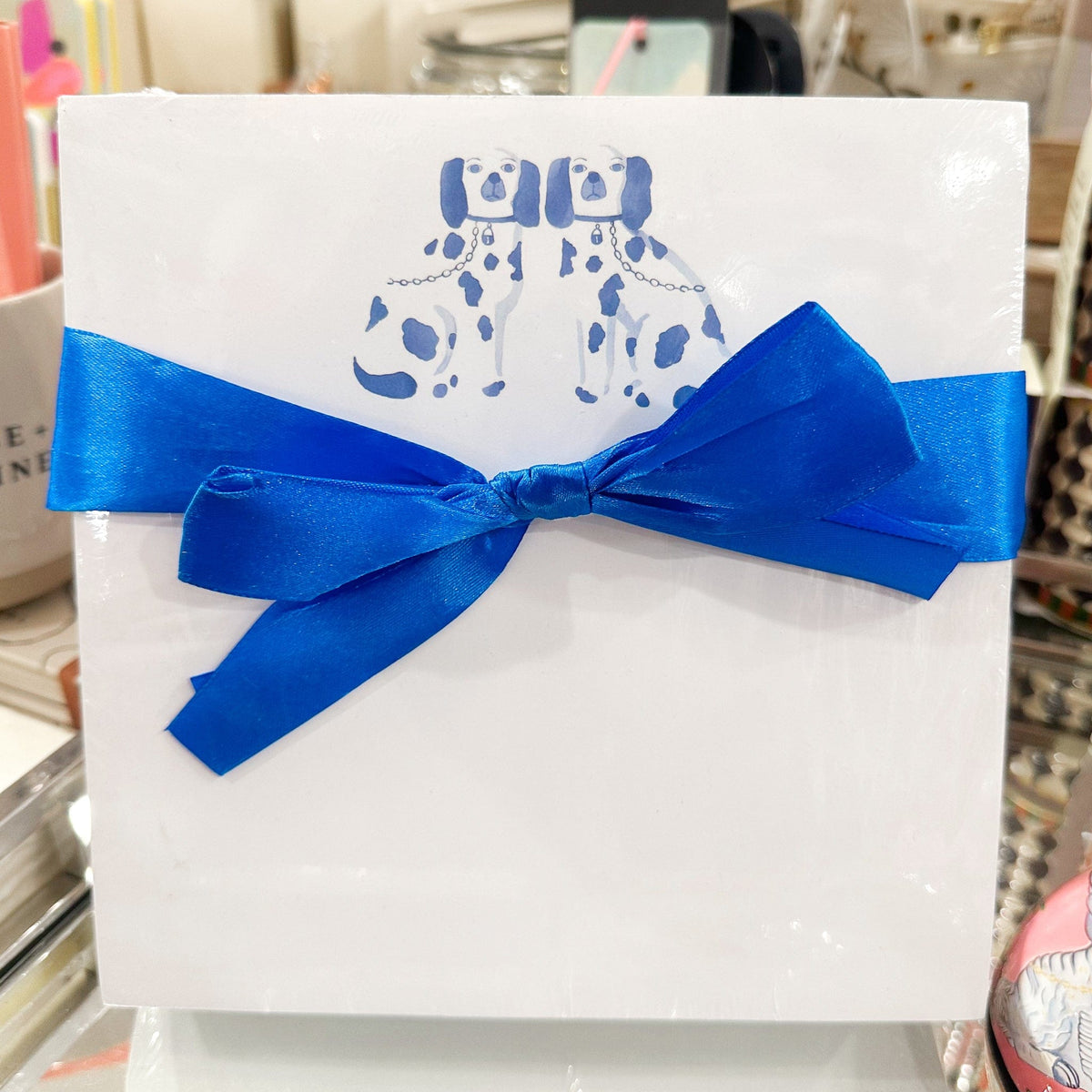 Staffordshire with Blue Ribbon Notepad