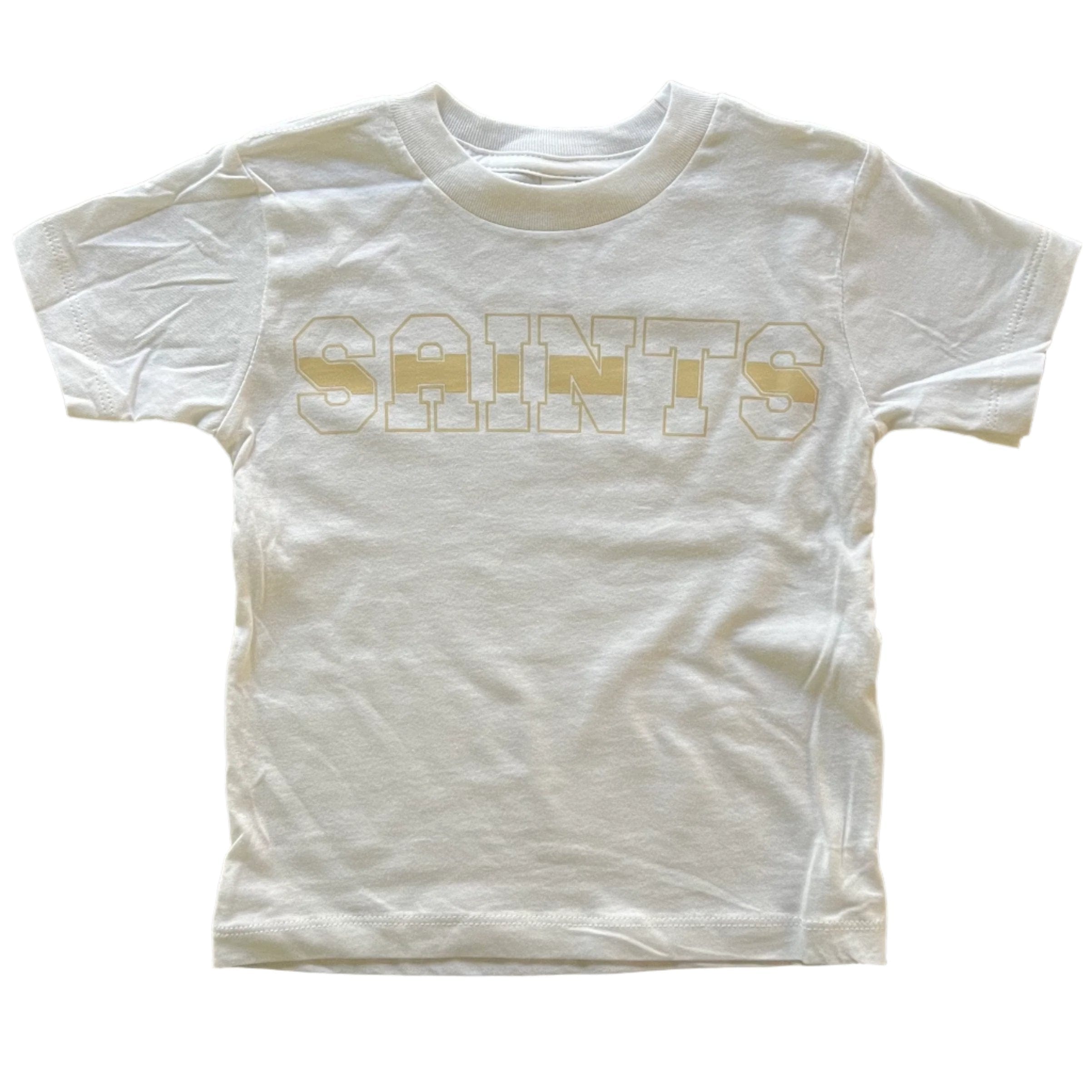 Whereable Art Whereable Art Saints Striped Toddler Tee - Little Miss Muffin Children & Home