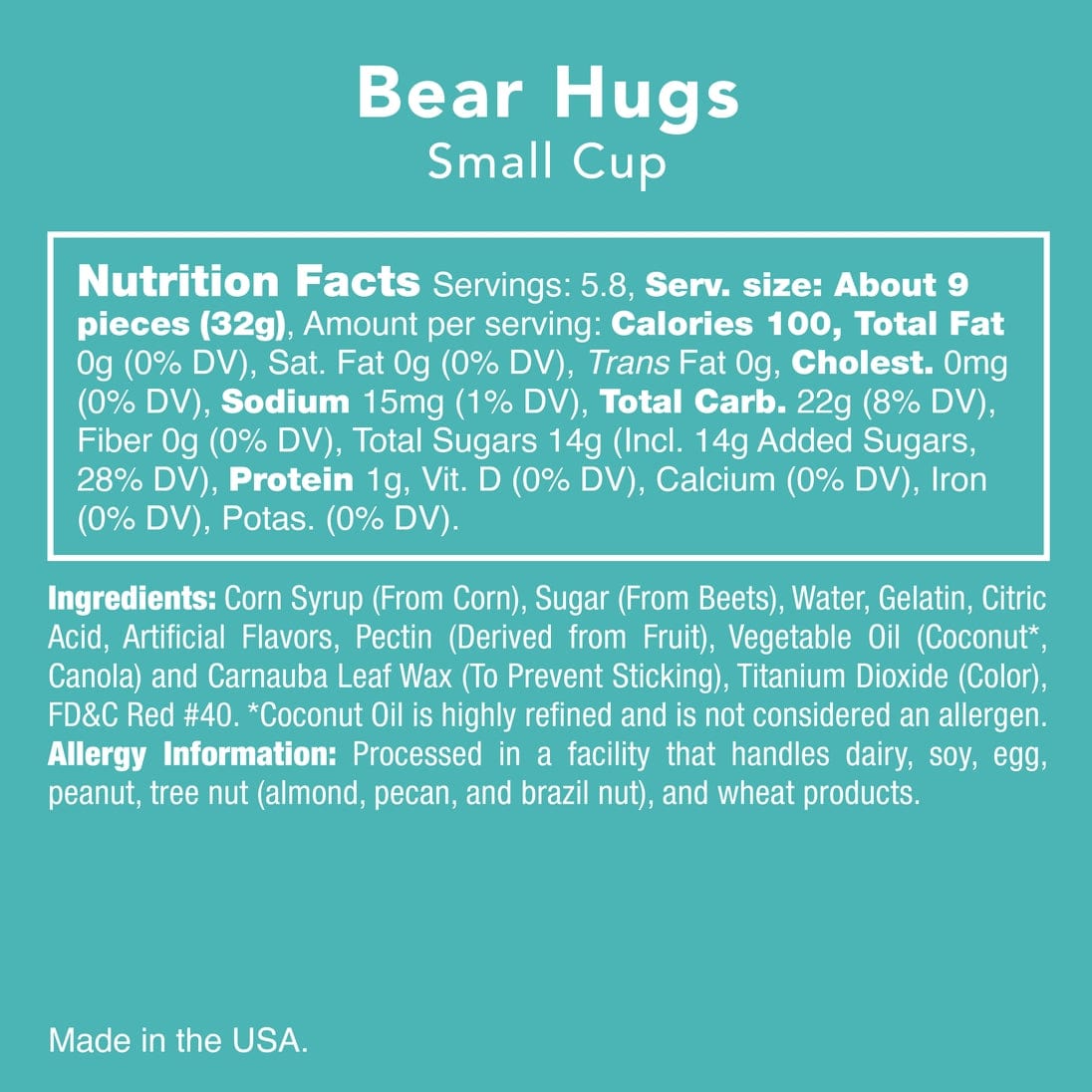 Candy Club Candy Club Bear Hug Gummies - Little Miss Muffin Children & Home