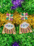 Gaby & Grace Gaby & Grace Mardi Party Fringe Jacket Earrings - Little Miss Muffin Children & Home